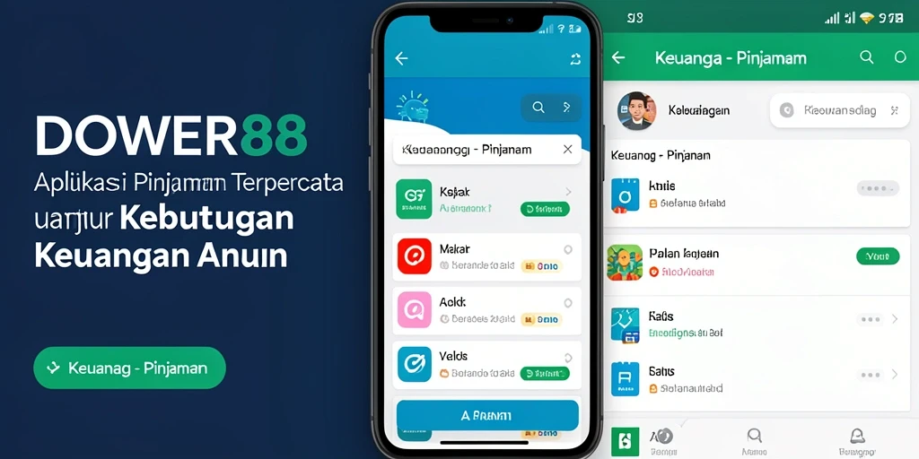 Tampilan antarmuka DOWER88 yang sederhana dan fungsional untuk pengajuan pinjaman.