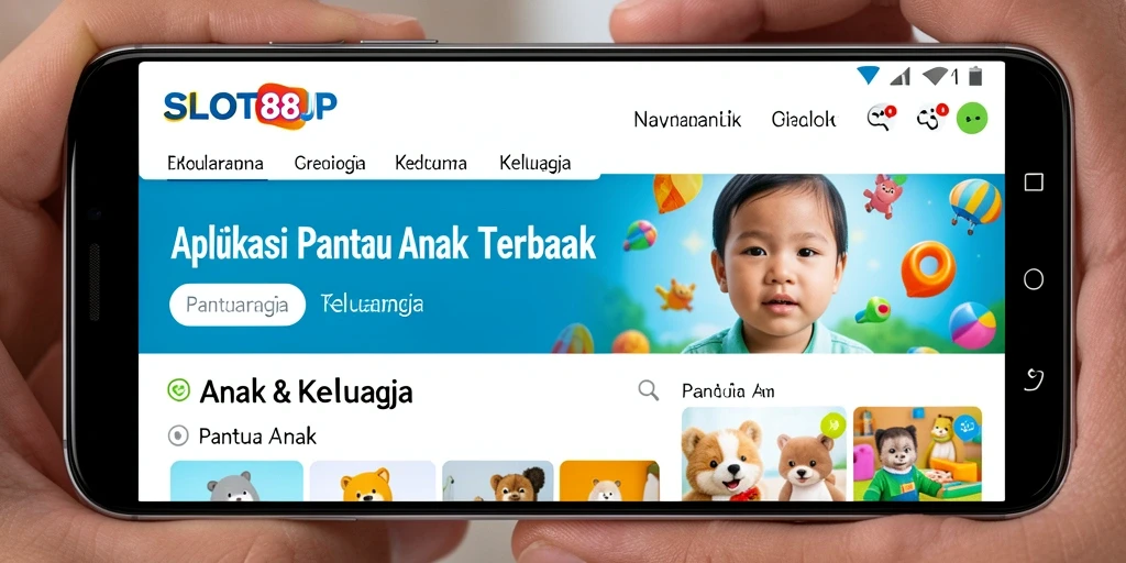 Antarmuka aplikasi Pantau Anak yang sederhana dan informatif.