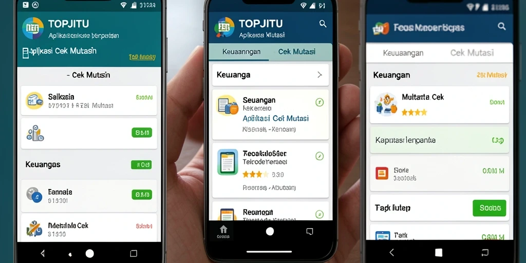 Antarmuka aplikasi Cek Mutasi TOPJITU yang modern dan informatif.