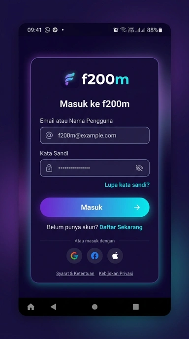 Masuk ke Akun f200m dengan Mudah dan Cepat